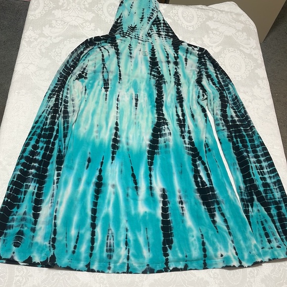 Aqua, White & Black Hoodie - Balance Collection - Picture 3 of 4